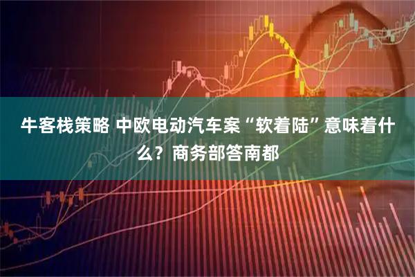 牛客栈策略 中欧电动汽车案“软着陆”意味着什么？商务部答南都